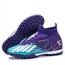 Unisex Limited Edition High - Top Soccer Boots - Available in Three Colors - 45 (PURPLE)