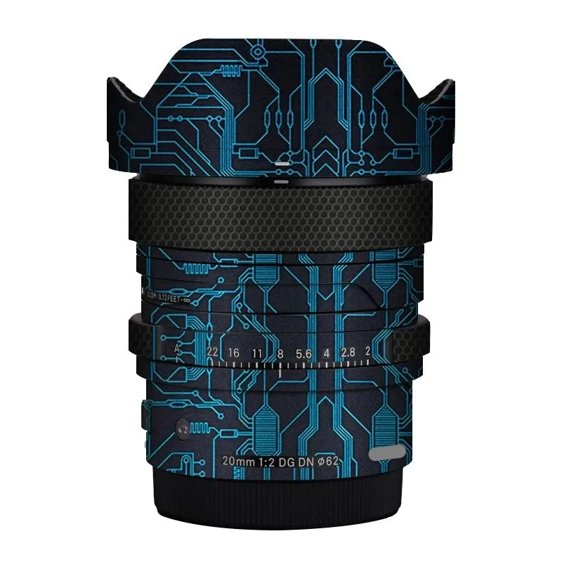 Für Sigma 20mm f2 dg dn Aufkleber Haut Vinyl Wrap Film Cameralens Körperschutz Aufkleber Mantel 20 f/2 zeitgenössisch für Sony E Mount – Detail 9