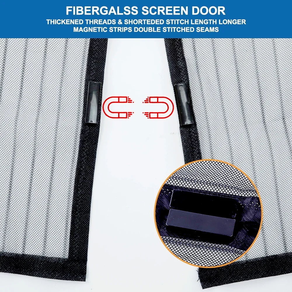 Tool-free Reinforced Magnetic Screen Door | mosquito magnetic door net