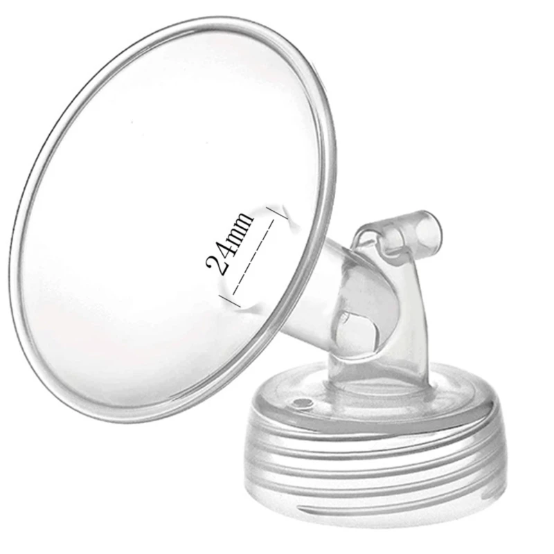 Portable Wide Neck Pump Parts Plastic Wide Neck Hornshape Cover Electric Breast Pump Spare Parts used for Electric Pump