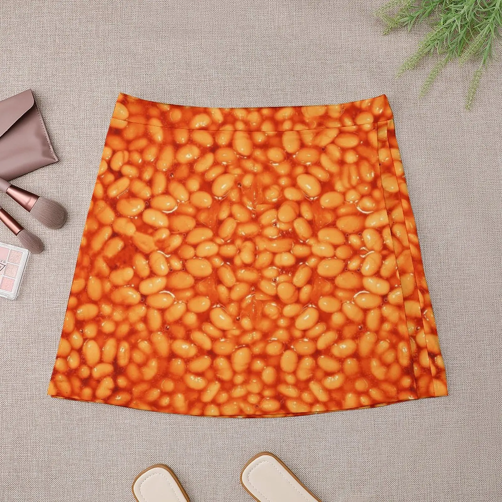 Beans In Things Pattern Mini Skirt korean skirt summer clothes korean style clothes women 2024