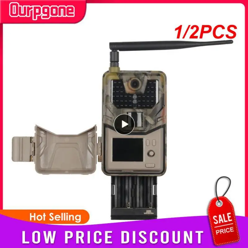 

1/2PCS MMS SMTP Trail Camera Email Wildlife Hunting Cameras Cellular Wireless 20MP 1080P Night Vision Photo Trap HC900M