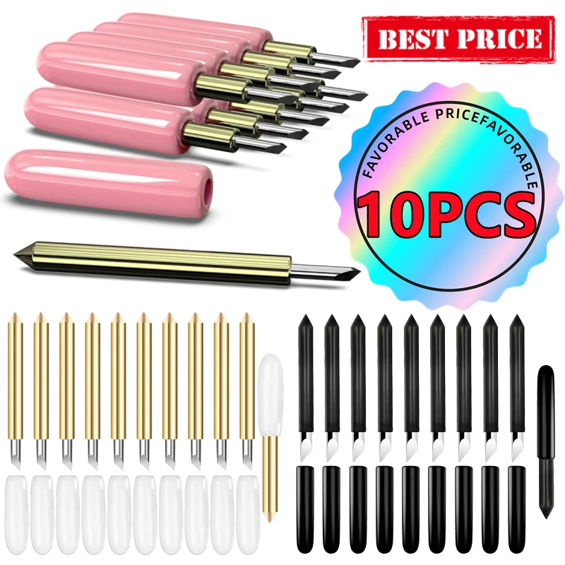 

10PCS Replacement Deep Point Cutting Blades for Cricut Maker/Maker 3 Cutting Machines Explore Air/Air 2/Explore Air 3 Cut Blade