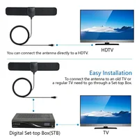 Antennes TV intérieures et extérieures pour la maison, réception de télévision libre-air haute définition Hdtv 4