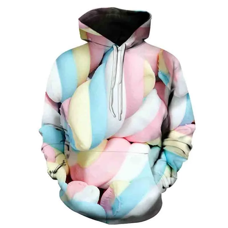 thumbnail image 1 of Sudadera con capucha con estampado 3D de frutas y dulces para hombre, sudaderas casuales divertidas de talla grande para mujer, ropa de calle para hombre, sudadera con capucha para hombre, 1 of 5