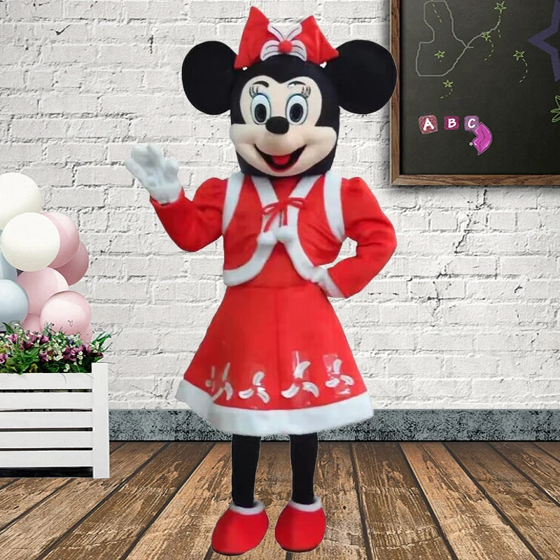 thumbnail image 1 of Disfraz de personaje de dibujos animados de Mickey Minnie Mouse de Disney MINISO, disfraz de mascota Stitch, accesorios para fiesta de Navidad, disfraces publicitarios, 1 of 5