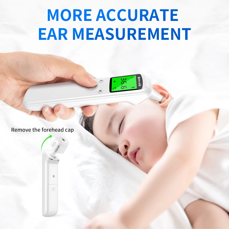 Elera Ear Thermometer for Kids, Baby Thermometer with Forehead and Ear Mode  for Adults, Infant, Kids and Toddler, Touchless and 1 Second Reading with  Fever Alarm and Mute Function, LCD 