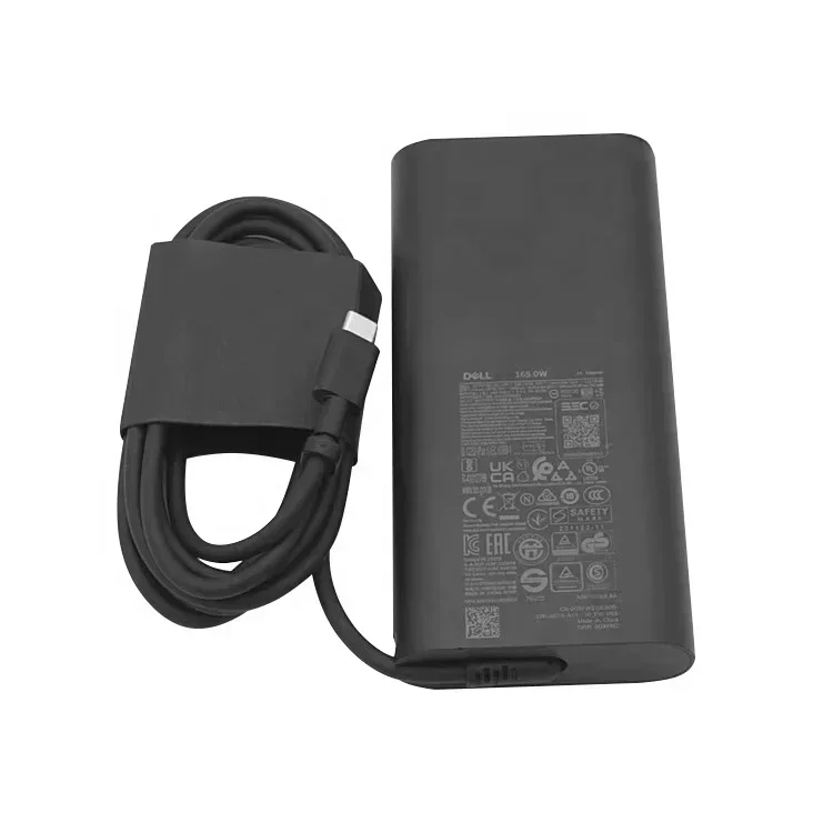 Original Dell Laptop Charger 165W Watt USB Type C GAN AC Power