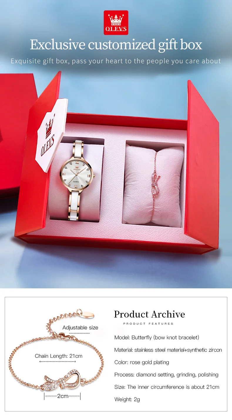 Orologio da donna OLEVS 5872 - Vista laterale