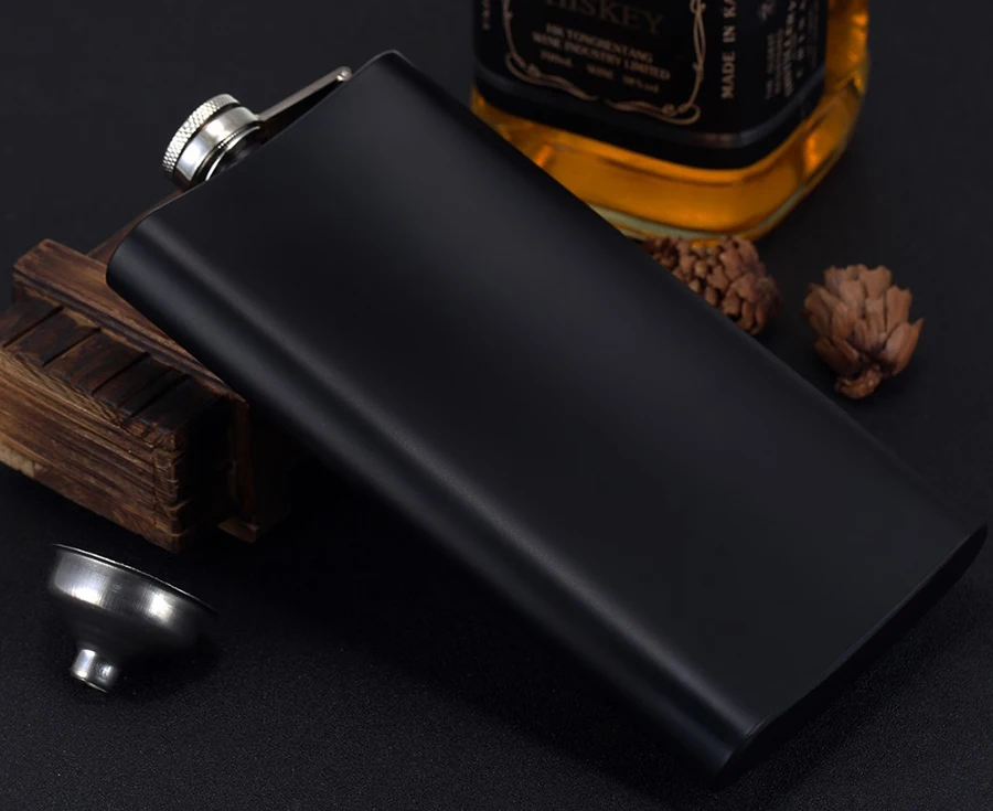 Description Picture 5 of item12oz Alcohol Hip Flask Stainless Steel Outdoor Portable Drinking Pocket Bottle Flask Wine Drinkware for Travel Camping
