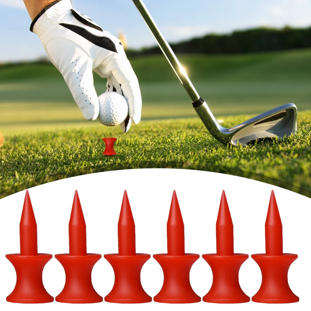 

50Pcs Golf Ball Nails Tees Bright Color Plastic Castle Golf Tees Golf Training Ball Tee Golf Ball Holder Tees Golf Accessories