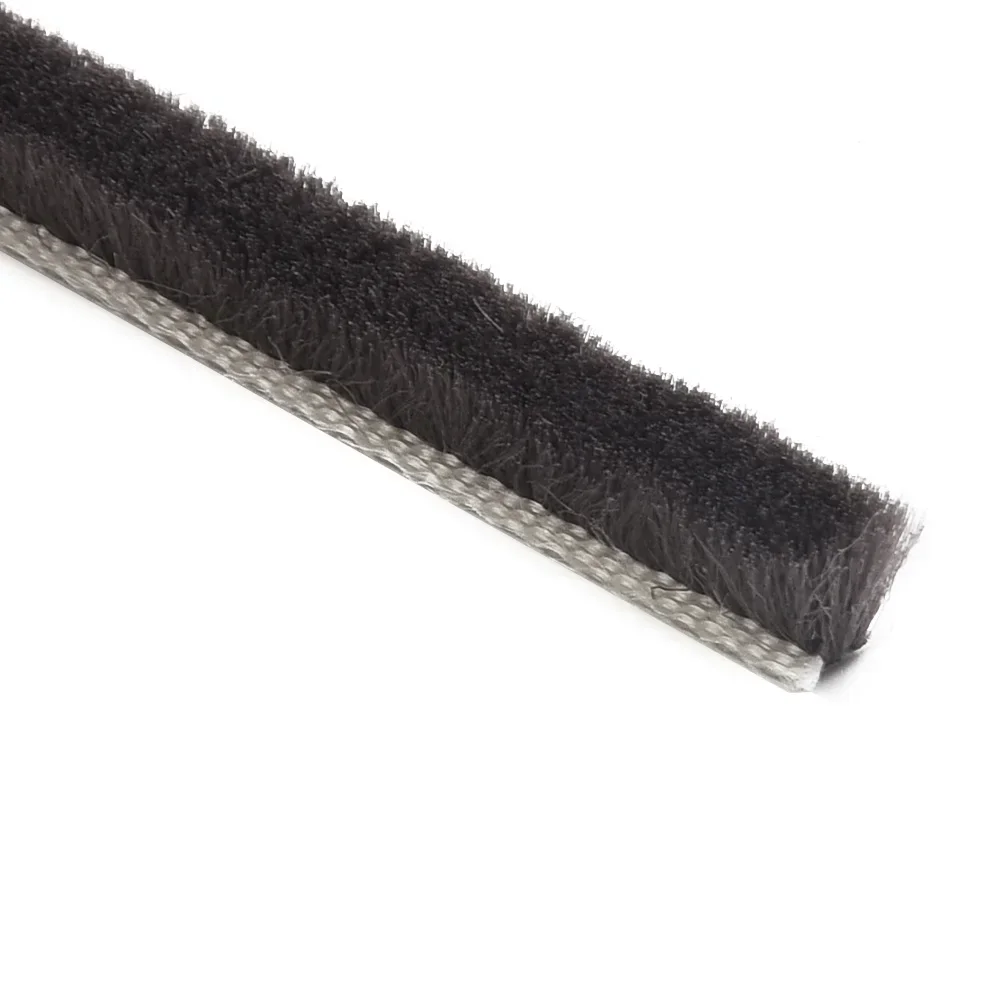 10m Self-adhesive Seal Strip Wool Strip Easily Cut Weatherstrip Sealing Window Pile Sliding Door Closet Seal reduce nois