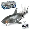 Remote Controlled Boat ship Smart Rc Shark whale Spray Water Toy Submarine Robots Fish Electric Toys for Kids Boys baby Children 6