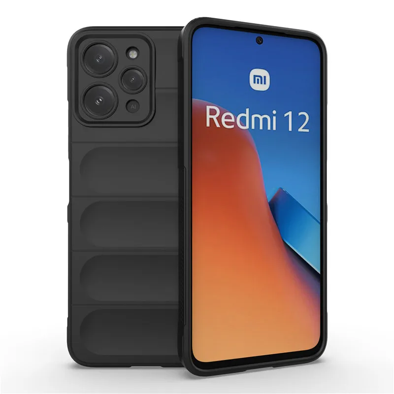 

For Xiaomi Redmi 12 Cover For Redmi 12 4G Case 6.79 inch Rubber Shockproof Soft Silicone Protective Bumper For Redmi 12 Fundas