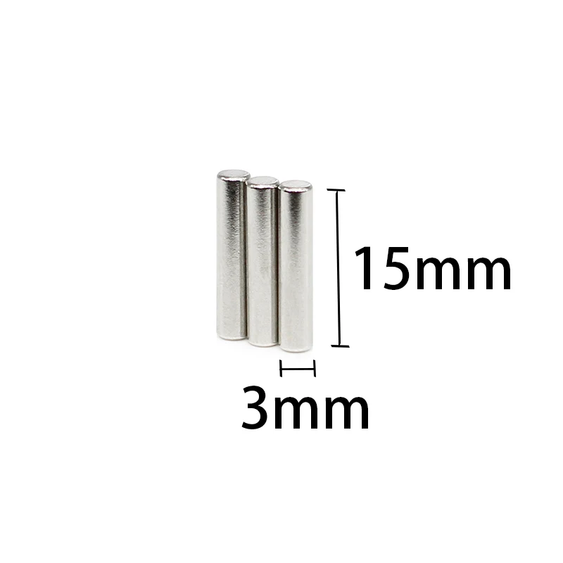 

20/50/100/150/200/300/500PCS 3x15 mm Mini Small Magnets Round Neodymium Magnet Disc Permanent NdFeB Strong Powerful Magnetic