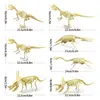 7 Pieces Dinosaur 3D Puzzle Dinosaur Puzzle Skeleton Bone Model Kits To Build For Adults Skeleton Animals DIY Dinosaur Puzzle 6