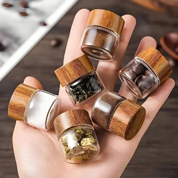 6 Pack Mini Glass Dispenser Bottles 1