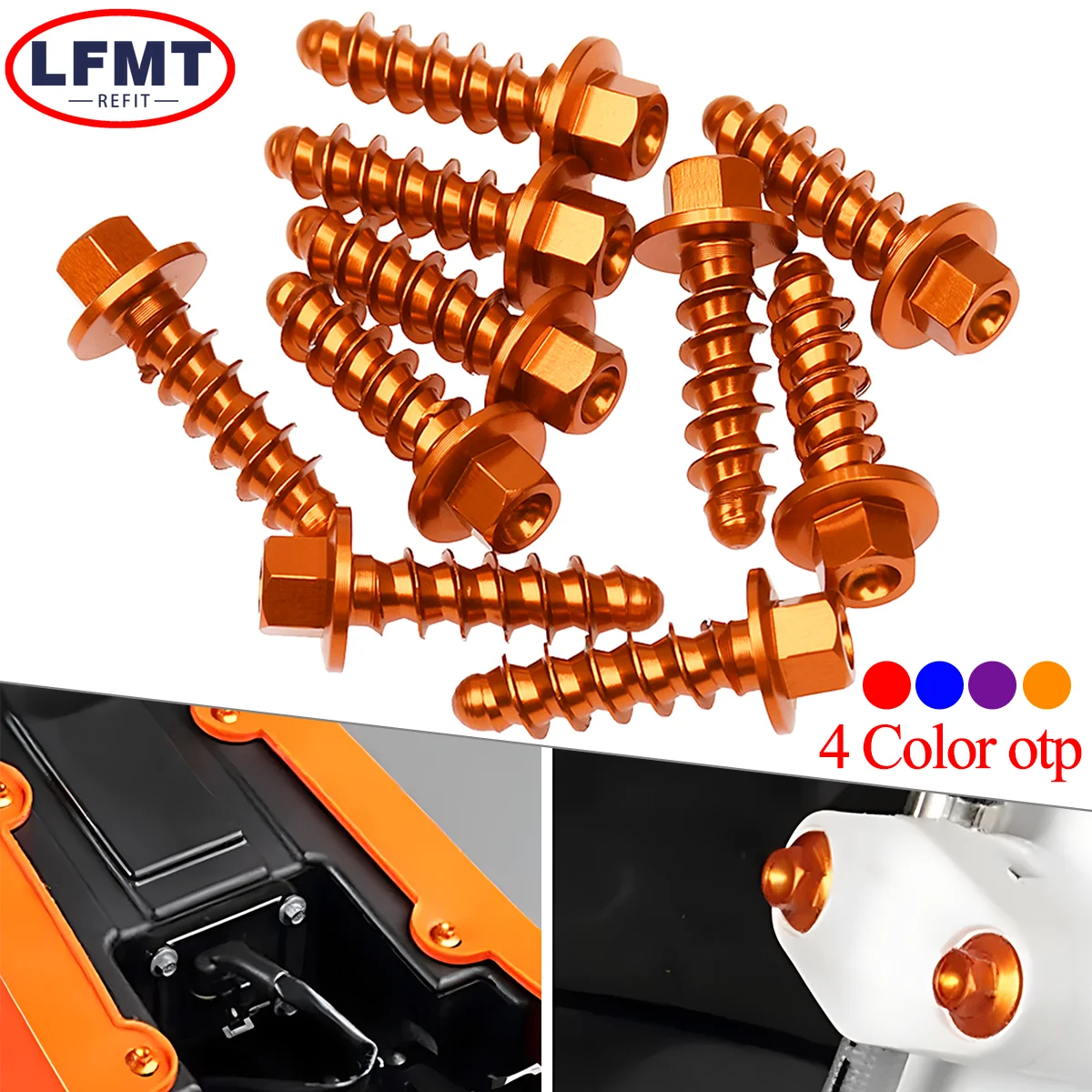 10pcs Motorcycle Self Tapping Screw Bolt Kit For KTM EXC EXCF SX SXF XC XCF XCW XCFW For Husqvarna TE FE TC FC TX FX 2004-2026
