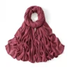 Châles en coton rayonne pour femmes musulmanes, Hijab Modal, écharpe unie, grande taille, Turban islamique, bandeau 190x85cm