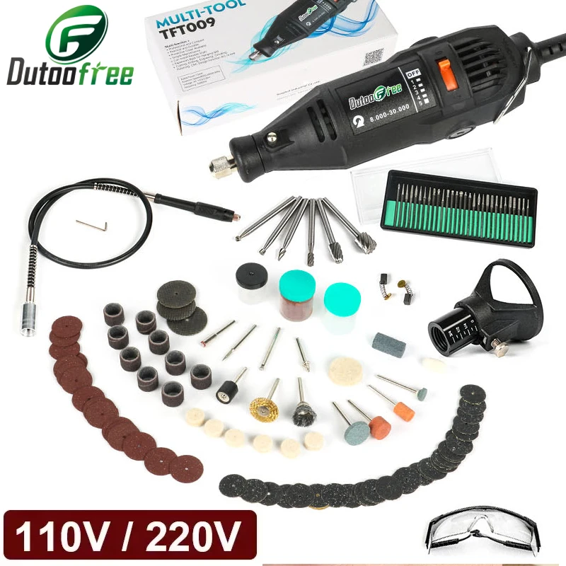 Minitaladro eléctrico de 130W, herramienta rotativa de 151 accesorios, amoladora taladro eléctrico, grabador, amoladora de pluma, 110V/220V|mini drill|rotary toolelectric AliExpress