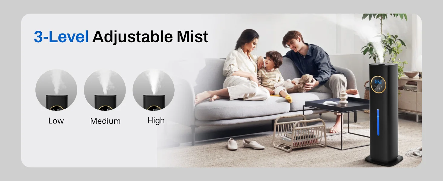 humidifiers for bedrooms with night light