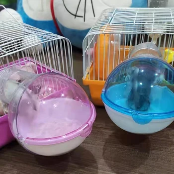 Gabbia da bagno Scatola per animali domestici Criceto Piccoli animali Bagno Sala di sabbia Casa Animali domestici Criceto Mouse Piccoli animali Toilette per criceti Mouse
