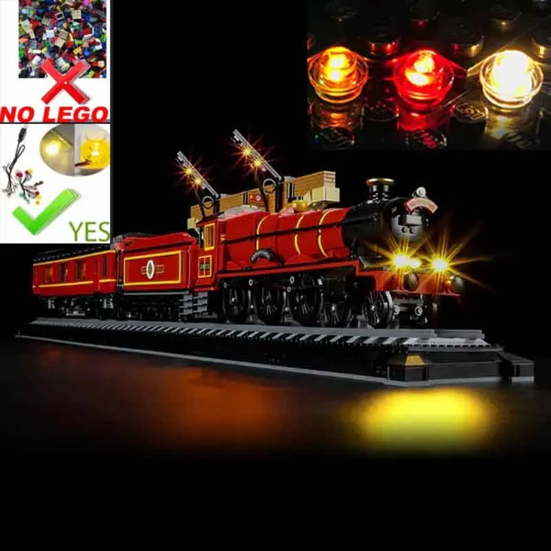 USB Lights Set for Lego 76405 Hogwarts Express – Collectors' Edition 76405 Blocks Building Set - (NOT Included LEGO Model)