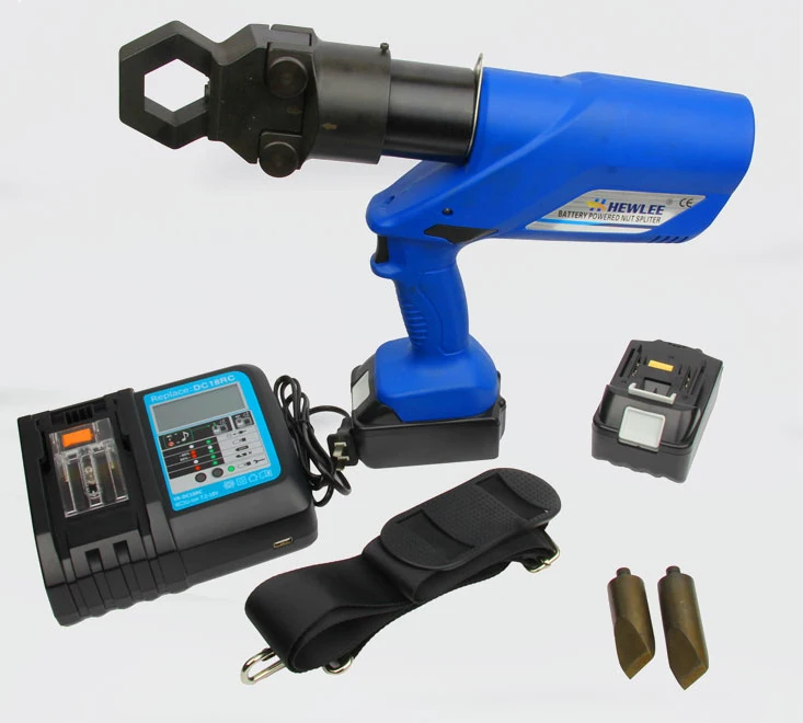 Rechargeable Hydraulic Nut Splitter M8–M24 Battery Powered Electric Nut Cutter and Crusher Tool for Bolt Removal detail image 5