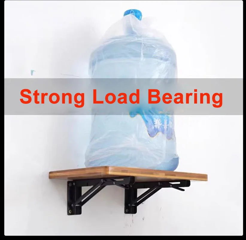 Compact 8-Inch Heavy Duty Wall-Mounted Folding Shelf Bracket