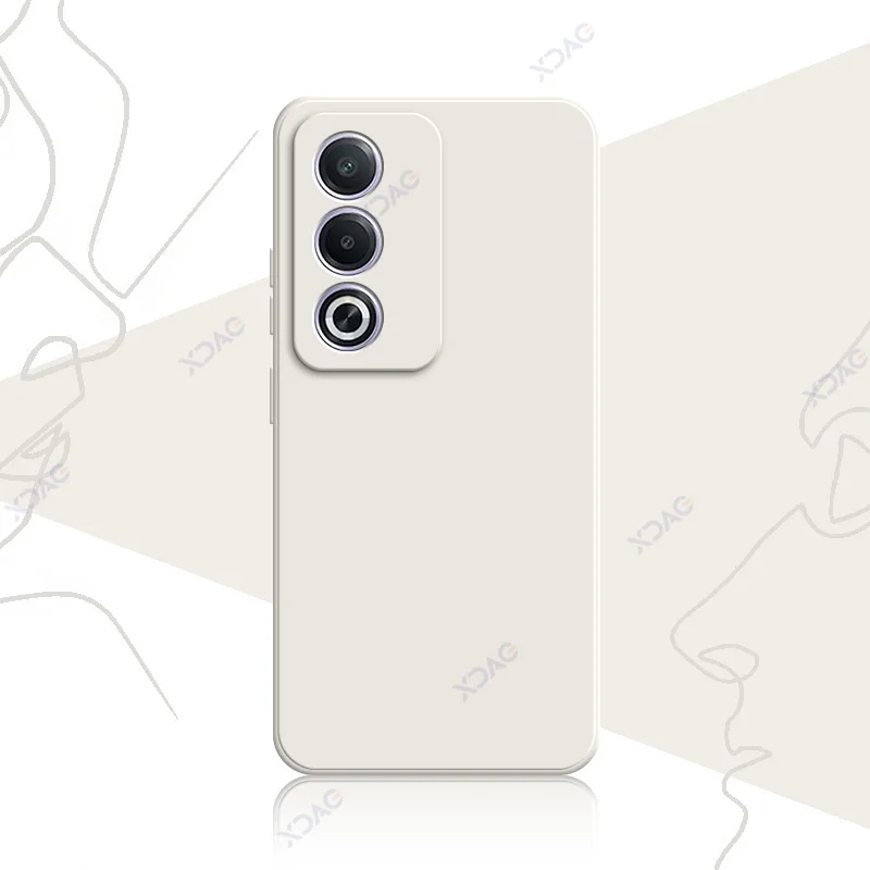 Luxury Dual Liner Shockproof Phone Case with Square Liquid Design