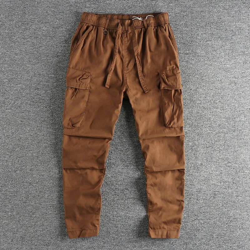 Multi-Color Large Workwear with Pocket Casual Pants Men's Fashion Loose, Comfortable and All-Matching Outdoor Pants