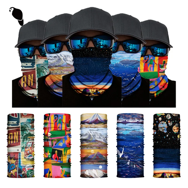 

Seamless Headband UV Sun Protection Camping Hiking Scarves Seamless Magic Scarf Windproof Cycling Headscarf Unisex Headband