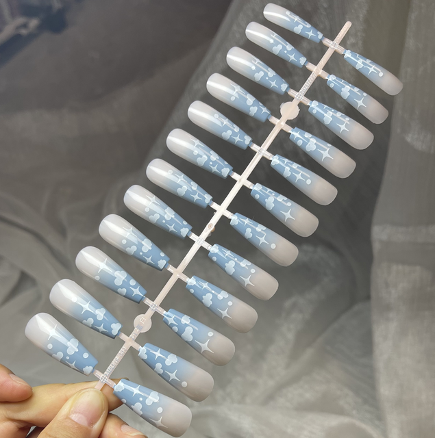 Matte Super Long Coffin False Nail Artificial Fingernails Fake Nails Nail Beauty Finger Manicure Free Shipping Items