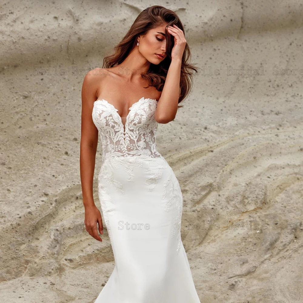 Wedding Dress Off Shoulder Bridal Gowns Applique Back Button Sweep Train Mermaid | eBay Wedding Dress Off Shoulder Bridal Gowns Applique Back Button Sweep Train Mermaid | eBay