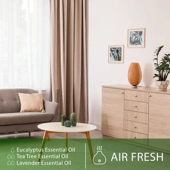 PHATOIL 6pcs Essential Oil Set 10ml Pure Natural Lavender Eucalyptus Peppermint Tea Tree Orange Lemongrass for Diffuser Candles 4