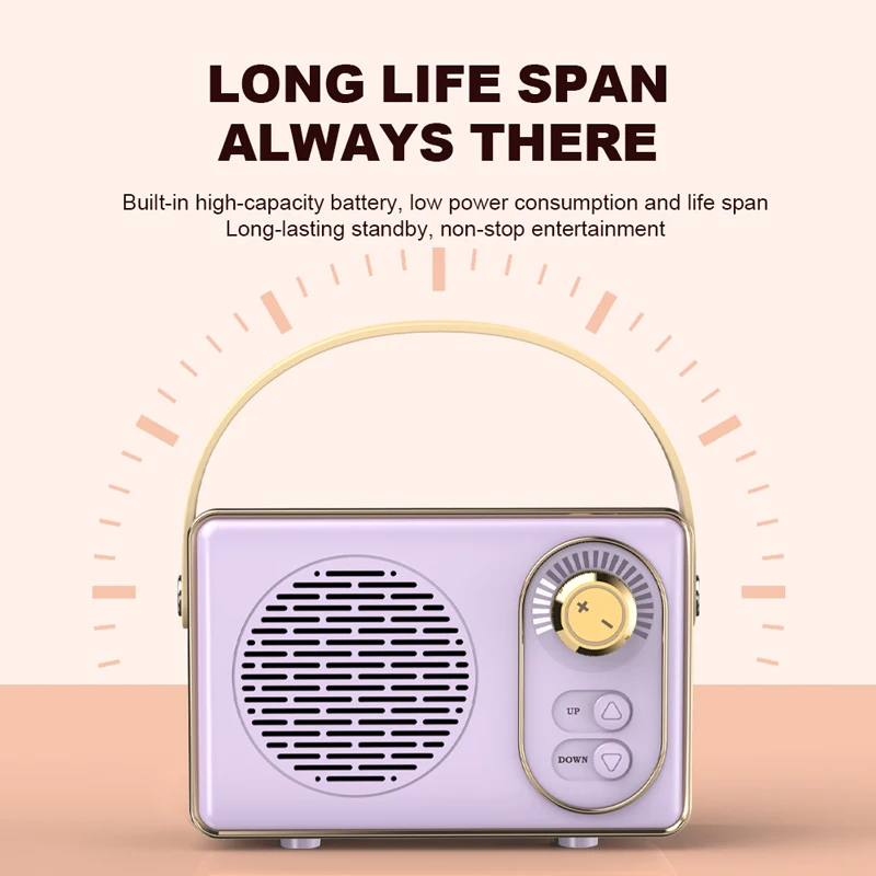 Portable BT Speaker Super Bass Wireless Stereo Classic Speakers Portable Outdoor Mini Smart Wireless Speaker