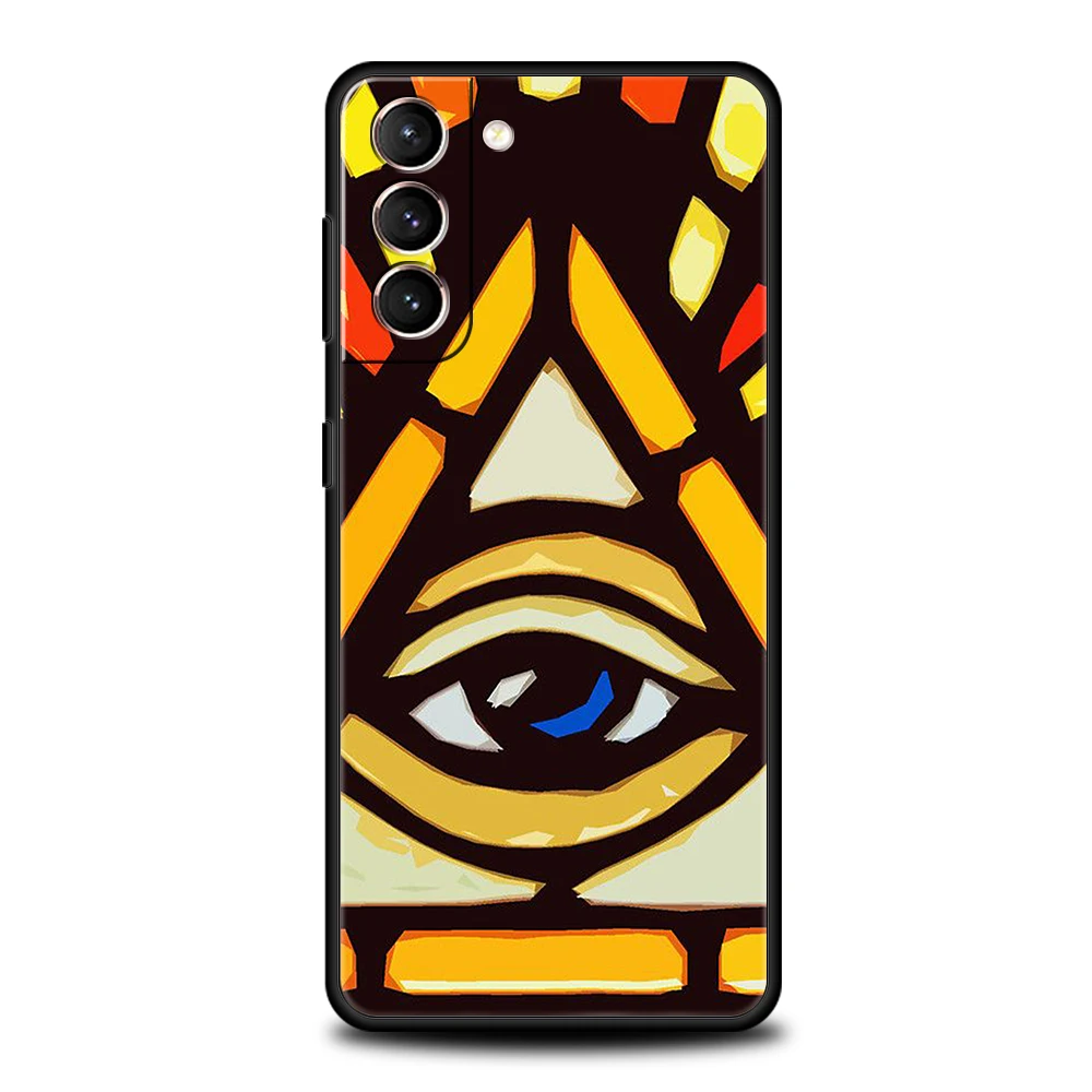 Heiliges Auge des Horus Ägypten Fresko Fall für Samsung Galaxy S24 S23 S22 S20 S21 Fe Ultra S24 S23 S10 S10E S9 S8 plus 5G Telefon abdeckung – Detail 4