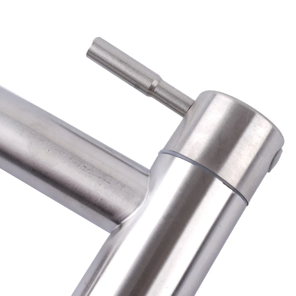 Description Picture 6 of itemStainless Steel Silver Unique Cold Sink Stopcock Shower Room Counter Basin Faucet Mixer Taps Single Lever Hole Basin