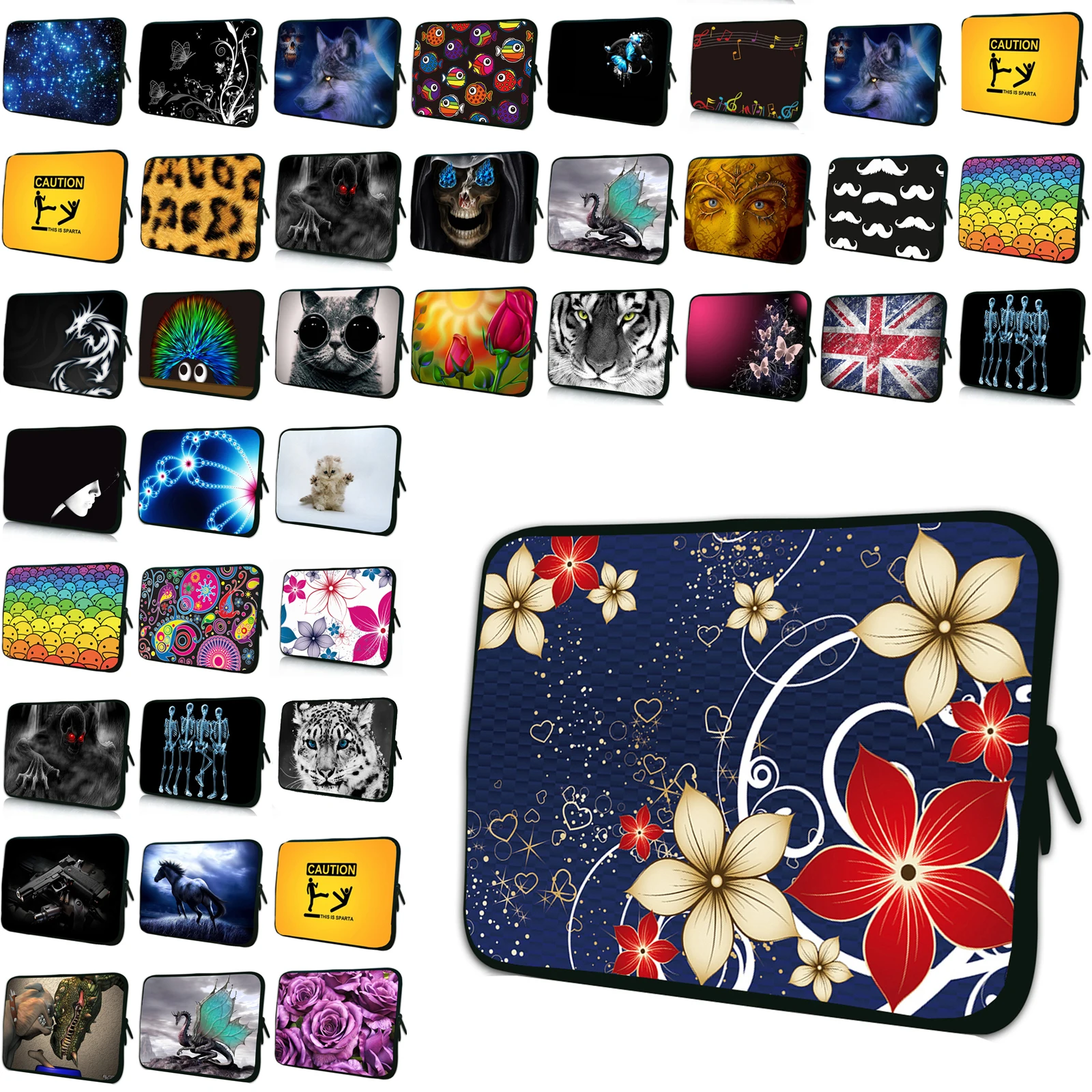 Shockproof Neoprene Laptop Sleeve - Multi-Size Protective Bag