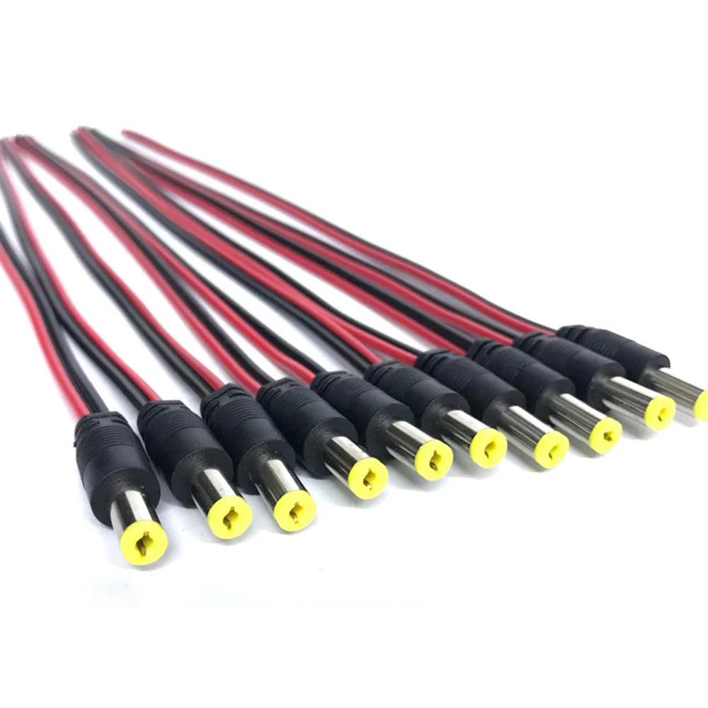 Description Picture 6 of item5pcs 10pcs 5.5x2.1 mm Male Female Plug 12V DC Power Pigtail Cable Jack for CCTV Camera Connector Tail Extension 24V DC Wire