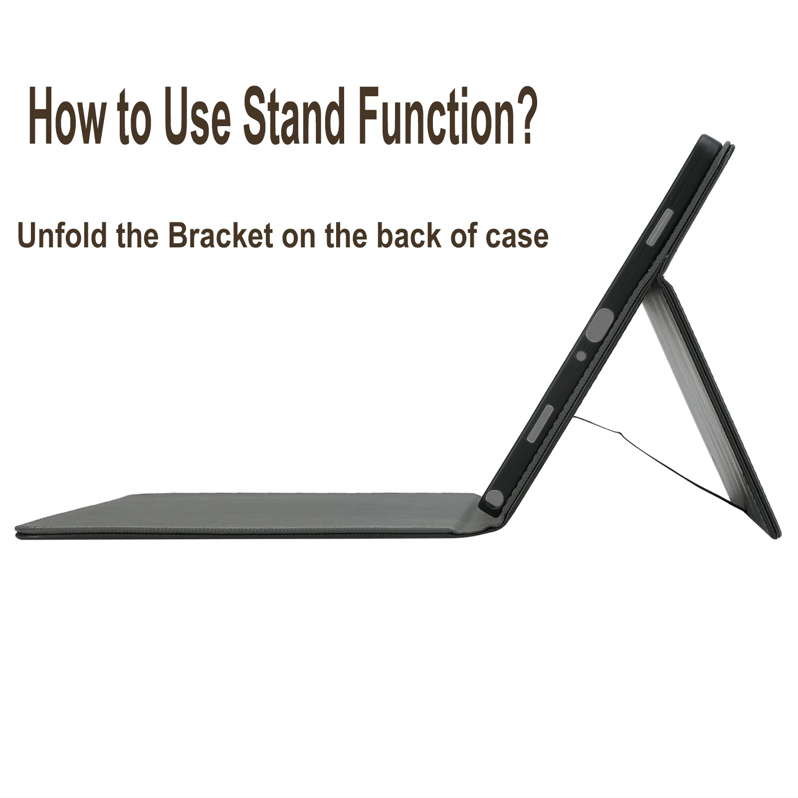 Shockproof Tablet Case with Kickstand Function - Premium PU Leather and TPU Cover
