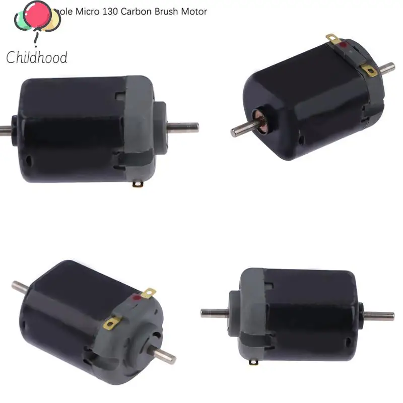 5-Pole Rotor DC 12V-24V 21600RPM High Speed Double Axis Micro FK-130 Carbon Brush Motor For RC Rail Train Toy Car Boat Fan Model