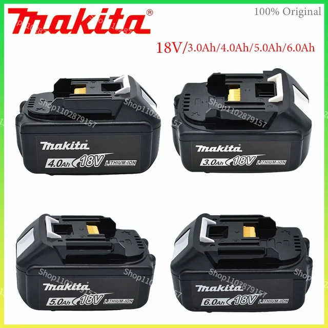 Makita Original 18V Makita 6.0Ah 5.0Ah Li-Ion Rechargeable Battery 18v  drill Replacement Batteries BL1860 BL1830 BL1850 BL1860B - AliExpress