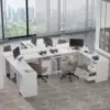 L Shaped Desk with File Cabinet, Corner Computer Desk with Storage Drawers, Large Home Office Table with Power Outlets 3