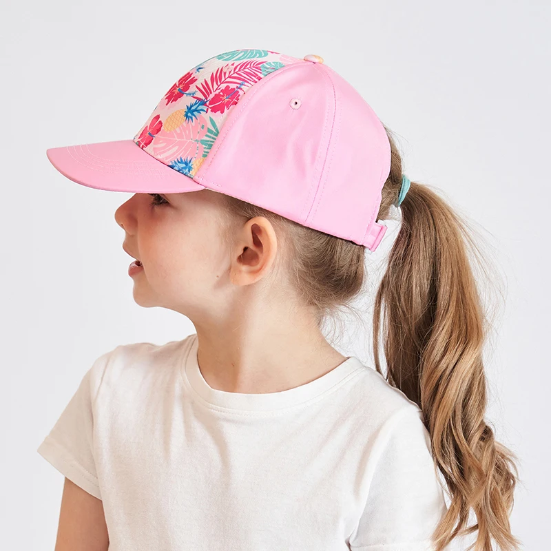 Fashion High Ponytail Kids Boy Hat Sun Hats Baseball Caps Adjustable Solid Color Print Travel Caps Baby Children Peaked Caps Hat 2