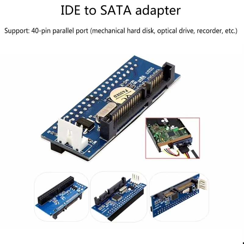 Y1UB IDE 어댑터 3.5 HDD IDE 하드 디스크 어댑터 변환기 카드(케이블 포함)