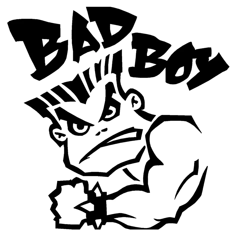 

CS-645#15*15cm BAD BOY GALDRIZ funny car sticker vinyl decal white/black for auto car stickers styling car decoration