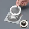 Kitchen Sink Filter Stainless Steel Anti-blocking Net Sink Mesh Strainer Bathroom Floor Drain Cover Shower Hair Catcher Stopper 1