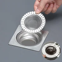 Kitchen Sink Filter Stainless Steel Anti-blocking Net Sink Mesh Strainer Bathroom Floor Drain Cover Shower Hair Catcher Stopper 1