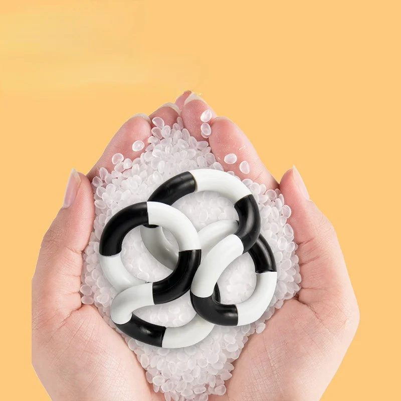 Sensory Fidget Toy Anti Stress Toy Fidget Toy Finger Sensory Toy Twisted Ring Magic Figet Magic Trick Rope Creative DIY Winding Leisure Education Stress Relief for Kid Xmas Toy Random Send